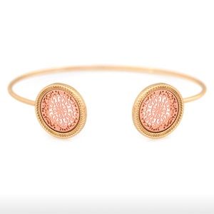 Filigree Cuff Bracelet Rose Gold